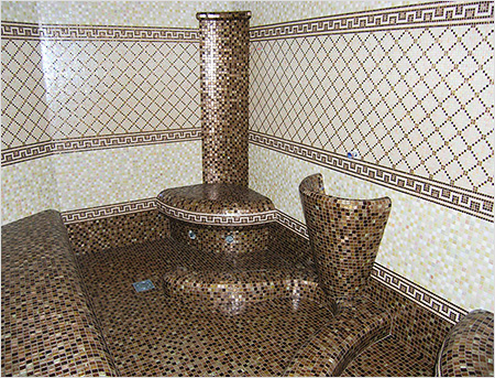 Красива турецька лазня у ванній кімнаті